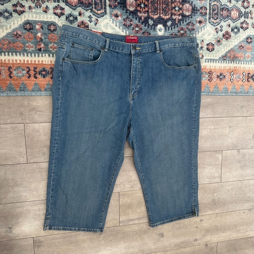 New Y2K Chaps Plus Women’s Denim Capri Jeans Size 22w Denim Elle Capri Jeans - Picture 14 of 16